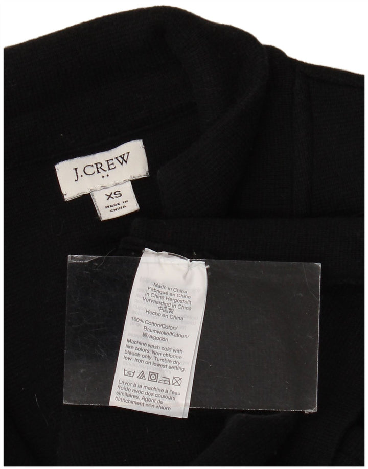 J. CREW Chaqueta tipo blazer de 2 botones para mujer UK 6 XS Algodón negro