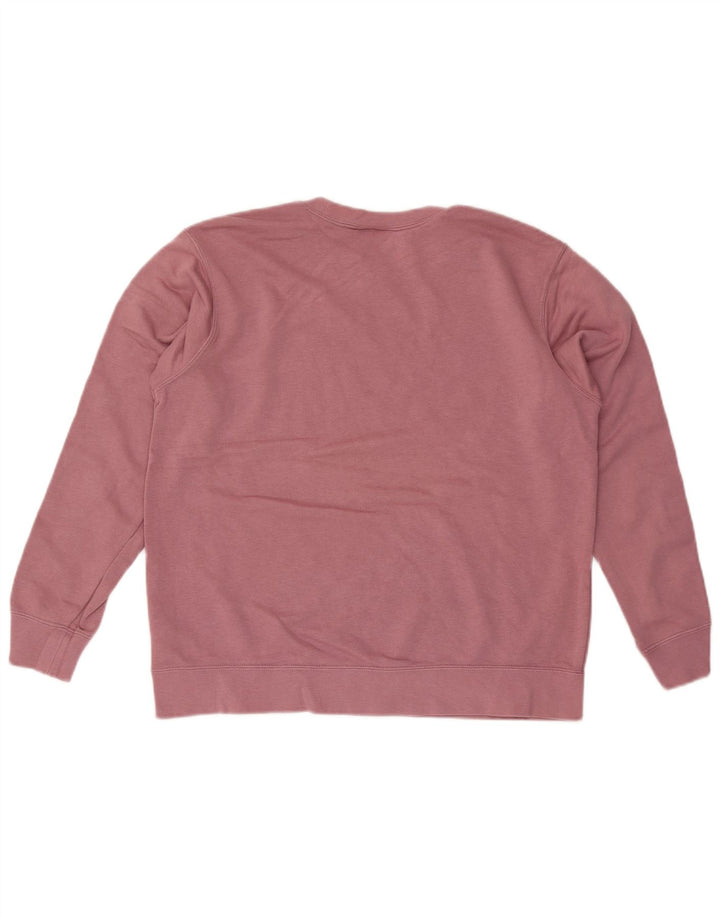 Nike - Sudadera gráfica para mujer, talla 40, algodón color block, color rosa medio