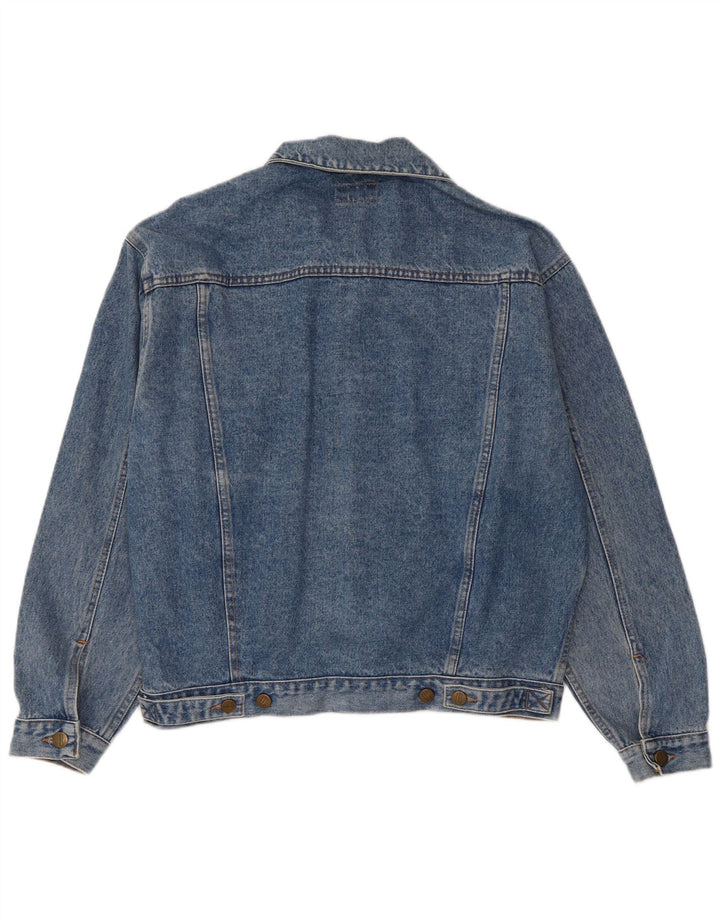 Stefanel Chaqueta vaquera para hombre UK 36 Small Azul Algodón