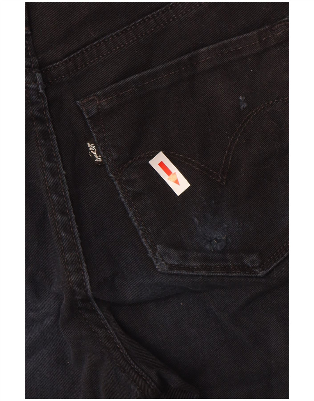 LEVI'S Vaqueros rectos de corte clásico Demi Curve para mujer W26 L32 Negro