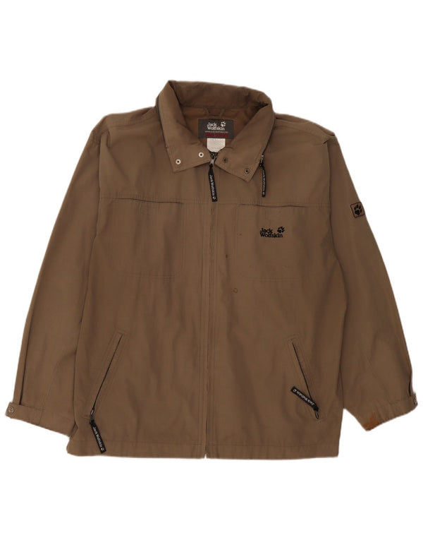 Jack Wolfskin Chaqueta utilitaria para hombre UK 42 XL Caqui Poliéster