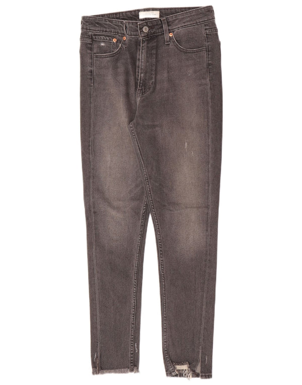 Levi's Vaqueros pitillo desgastados de talle alto 721 para mujer W29 L30 Algodón gris