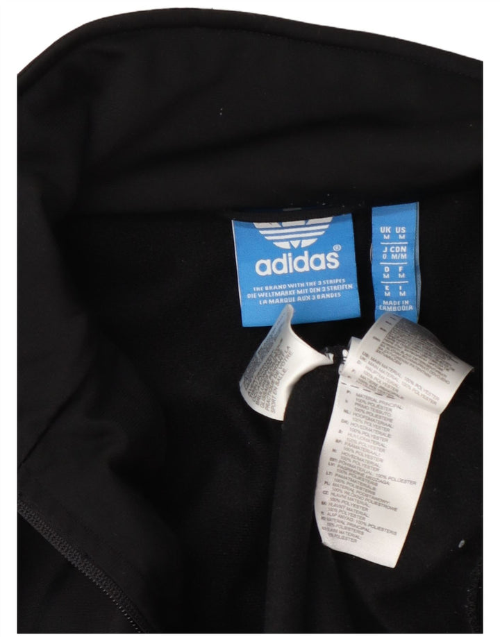Adidas Hombre Chándal Top Chaqueta Mediano Negro Poliéster