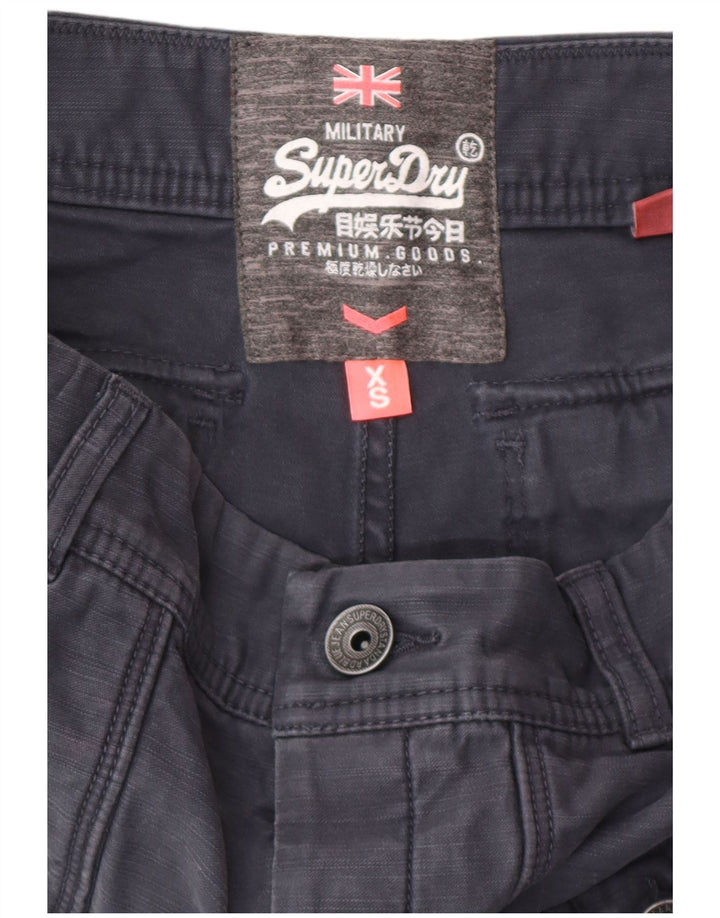 Shorts Cargo Superdry Mujer XS W28 Algodón Negro