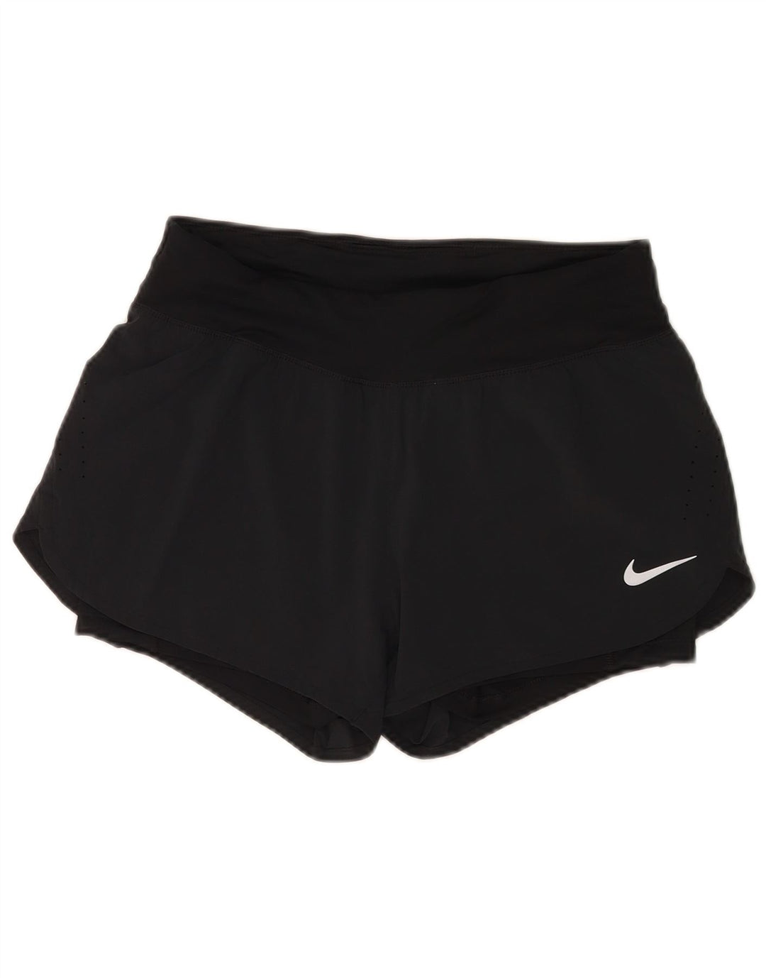 Nike - Pantalones cortos deportivos Dri Fit para mujer, talla 40, poliéster, color azul marino