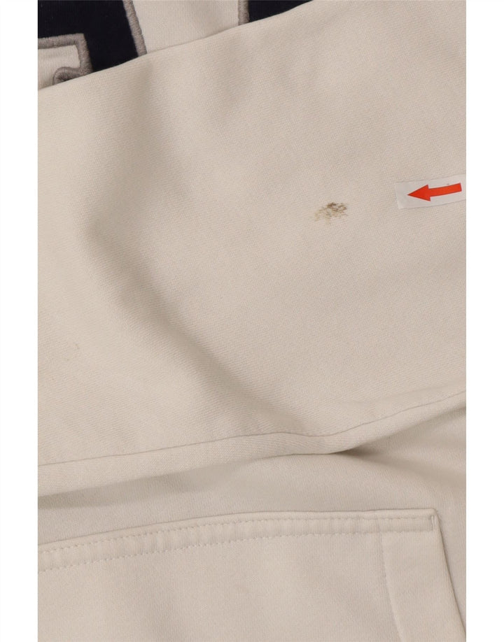 Gap Hombre Sudadera Con Capucha Gráfica Jersey Grande De Algodón Blanco