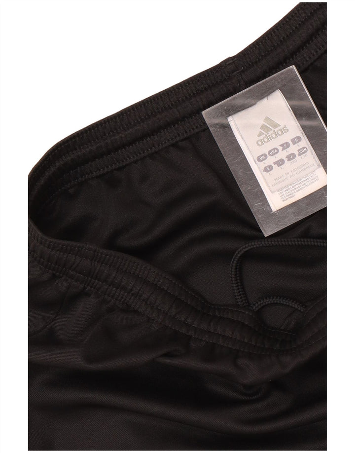 Adidas - Pantalones cortos deportivos para hombre, talla grande, poliéster negro