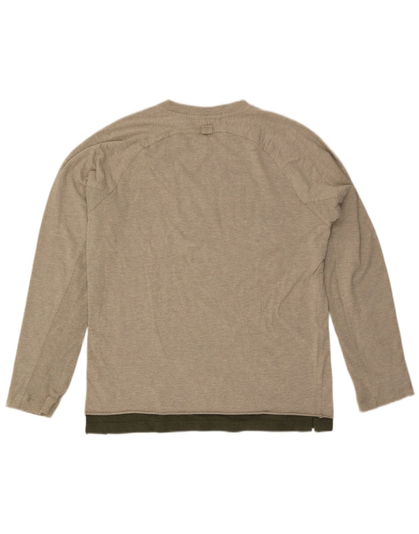 Timberland Hombres Top Manga Larga Grande Gris Algodón