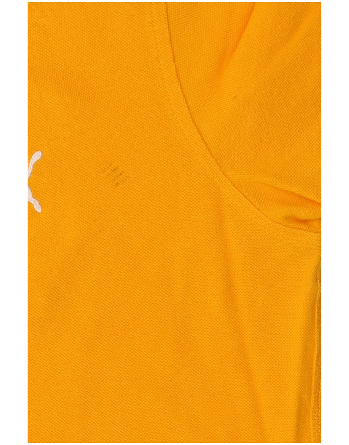 PUMA Mens Polo Shirt Medium Yellow