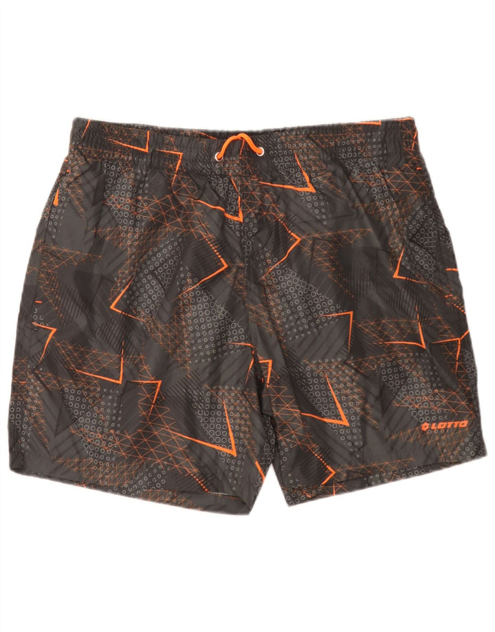 Bañador Lotto Hombre XL Gris Geométrico Poliéster