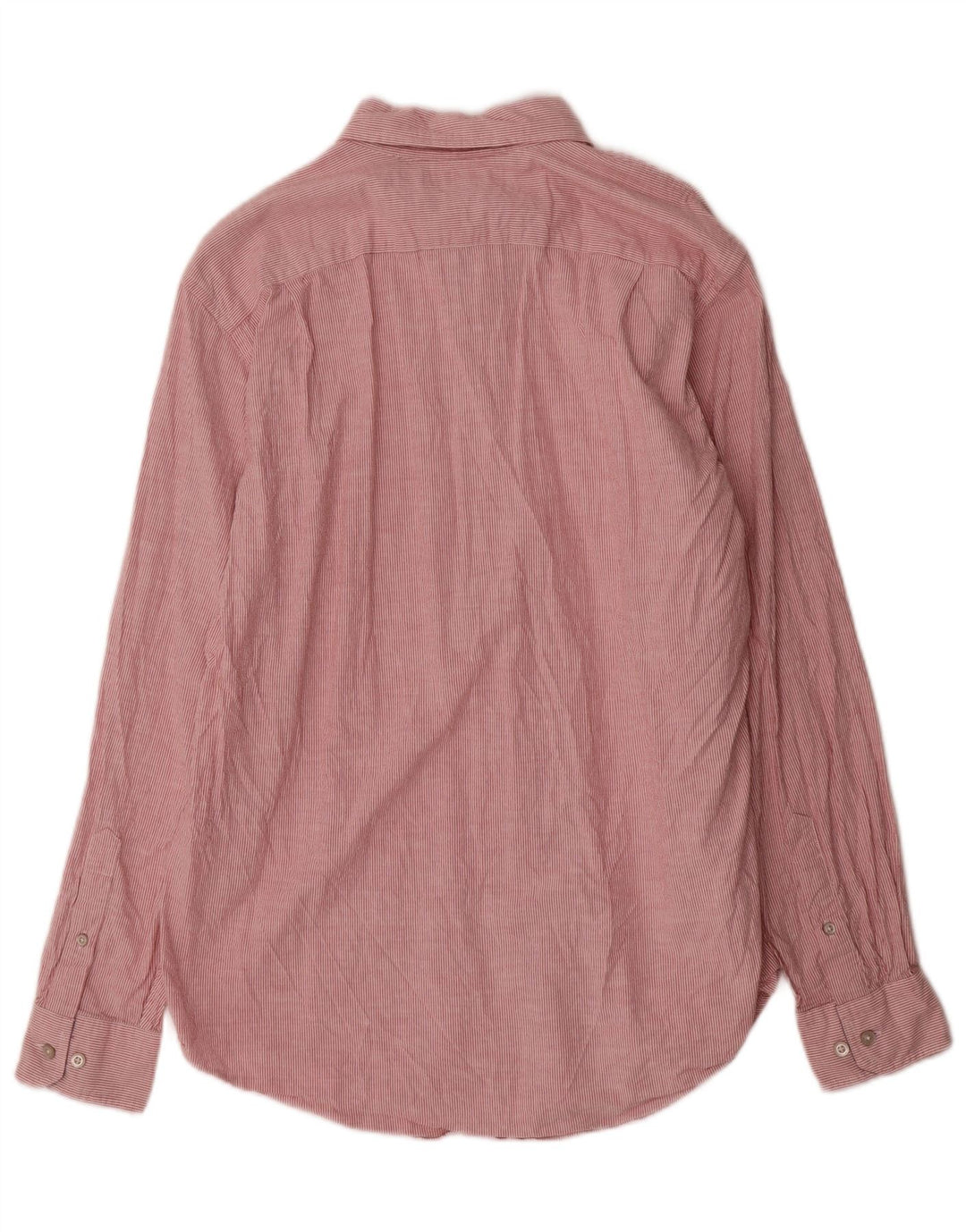 Nautica Camisa de corte clásico para hombre de algodón a rayas rojas medianas