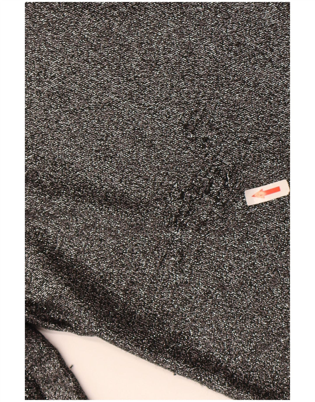 Zara Mujer Top Extragrande Manga Larga UK 10 Small Plata Poliamida