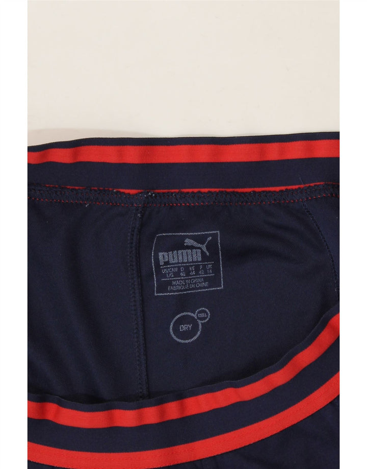 PUMA Womens Tracksuit Trousers UK 14 Large Navy Blue Polyester Vintage Puma and Second-Hand Puma from Messina Hembry 