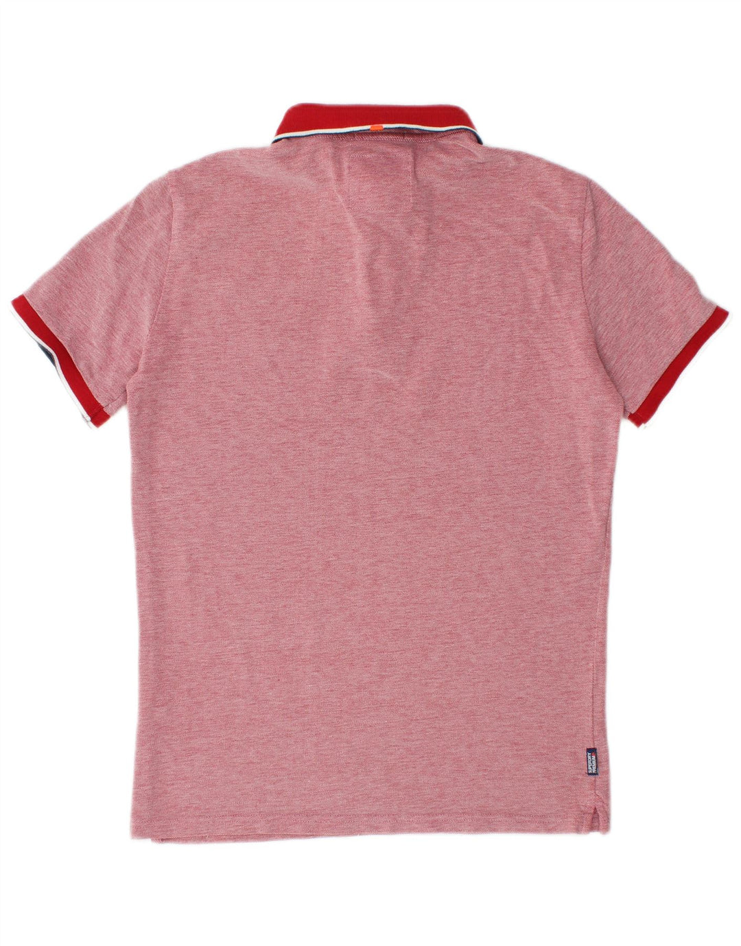 SUPERDRY Polo City Fit de algodón moteado en rojo medio para hombre