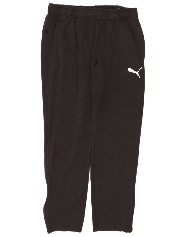 PUMA Pantalones de chándal para hombre, talla grande, poliéster negro