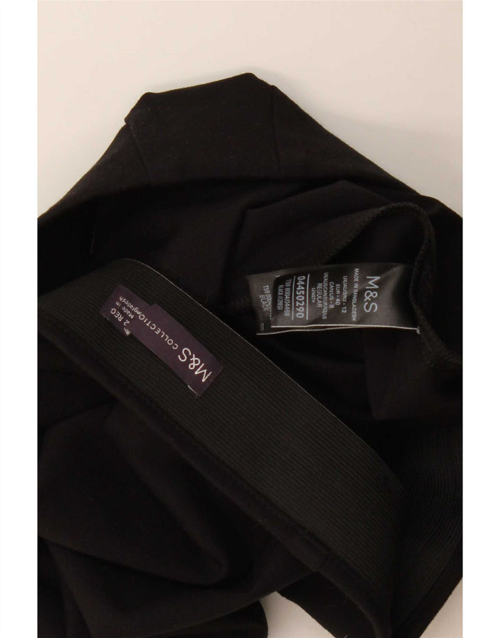 Marks & Spencer Minifalda para mujer UK 12 Medium W30 Viscosa negra