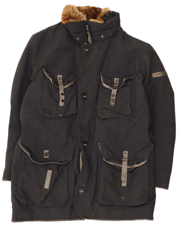 PEUTEREY Parka Hombre UK 42 XL Azul Marino Poliamida