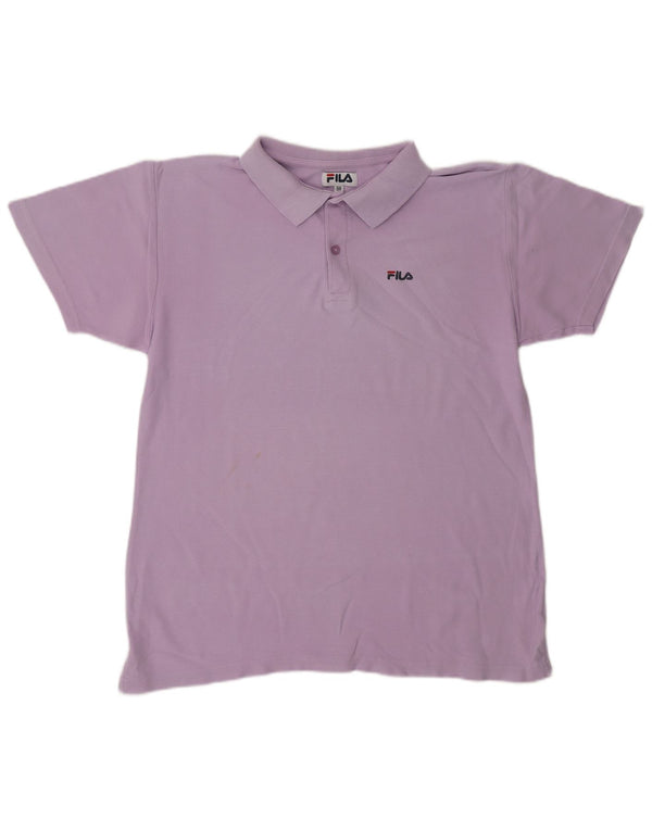 FILA Polo Hombre IT 50 Algodón Morado Medio