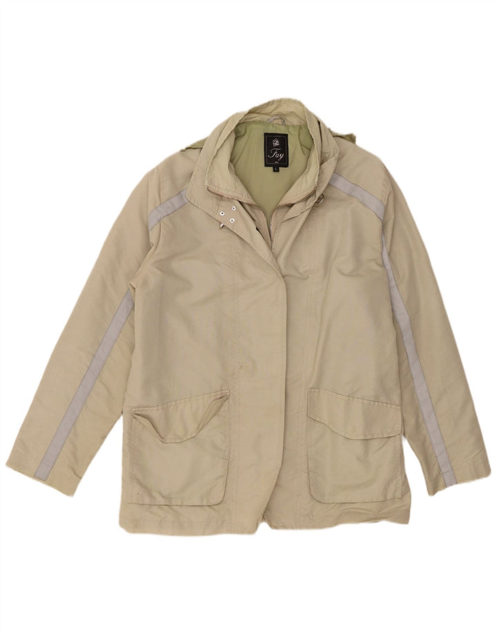Fay Chaqueta Bomber para Mujer UK 46 Grande Caqui Poliéster