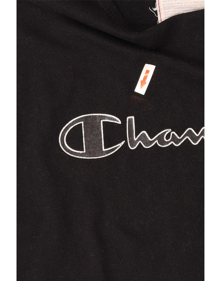 Champion Sudadera Sin Mangas Gráfica para Mujer Jersey UK 14 Medium Negro