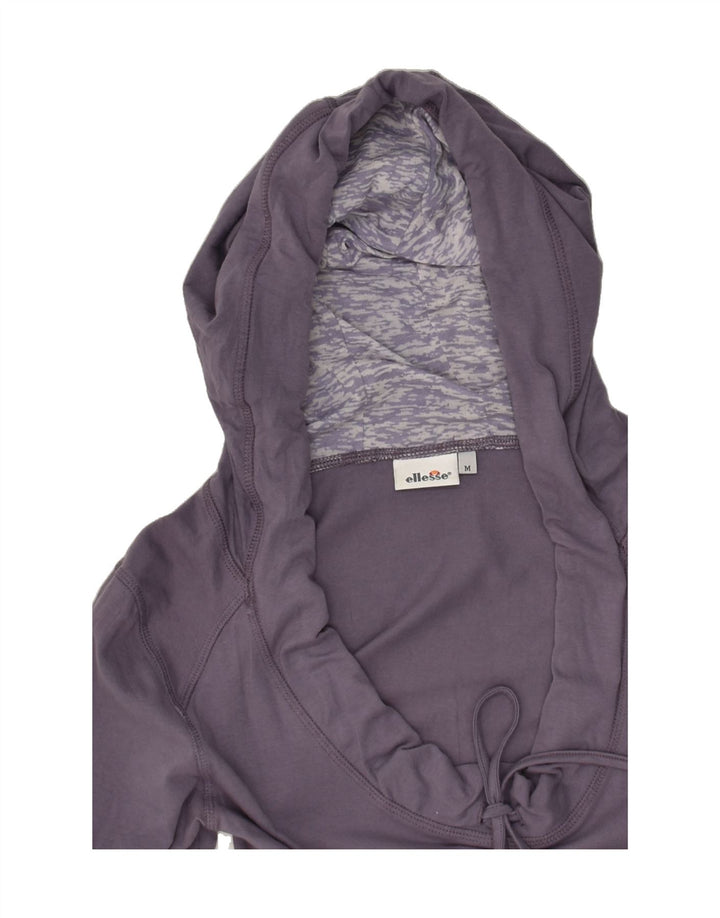 ELLESSE Womens Hoodie Jumper UK 12 Medium Purple Cotton | Vintage Ellesse | Thrift | Second-Hand Ellesse | Used Clothing | Messina Hembry 