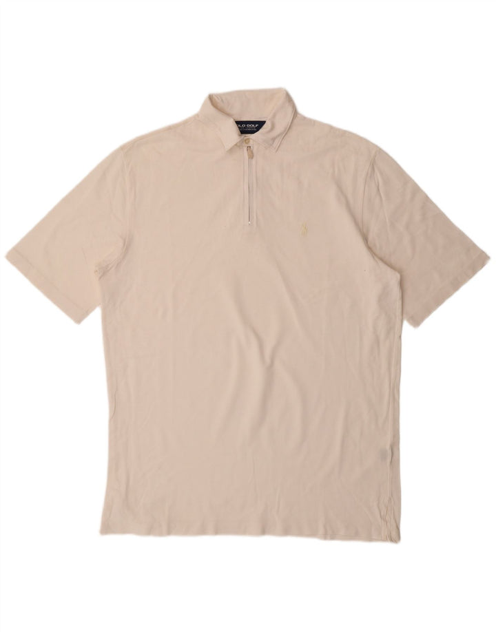 RALPH LAUREN Polo Hombre Algodón Blanco Mediano