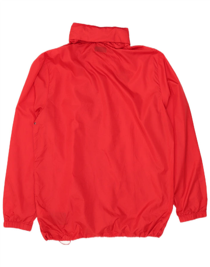 KAPPA Chaqueta impermeable con capucha para hombre UK 42 XL Poliéster rojo