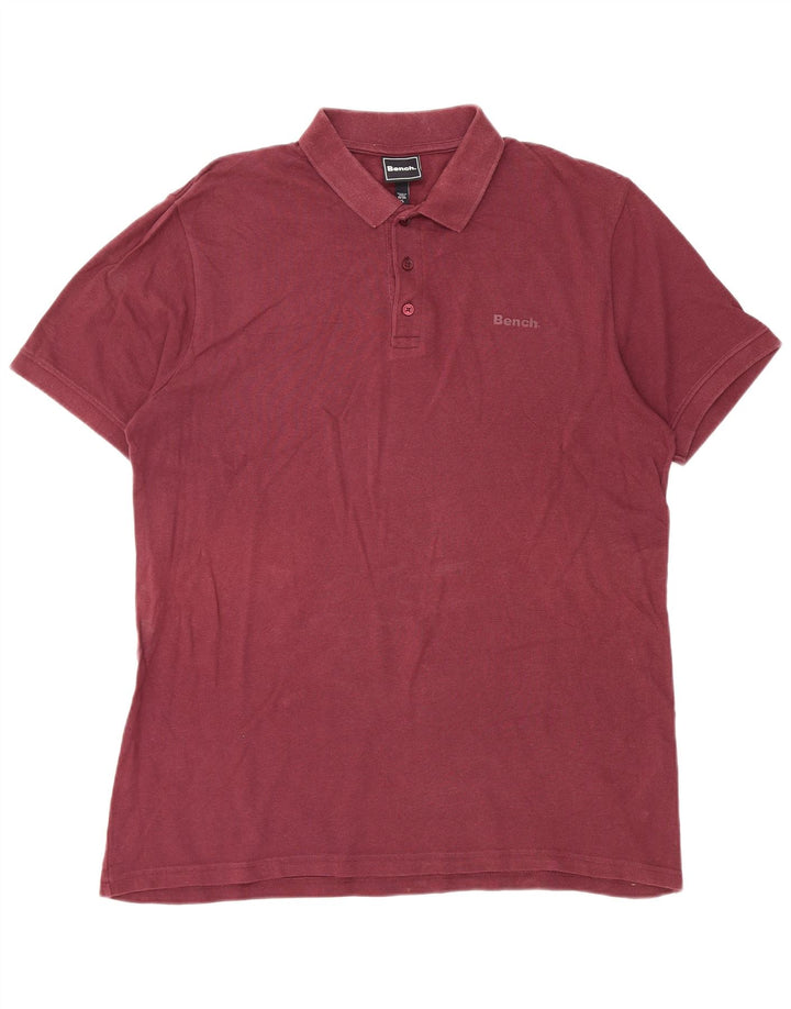 Polo Bench Hombre XL Algodón Burdeos