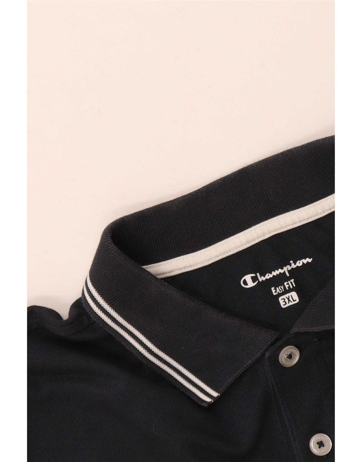 Champion Polo De Ajuste Fácil Para Hombre 3XL Azul Marino