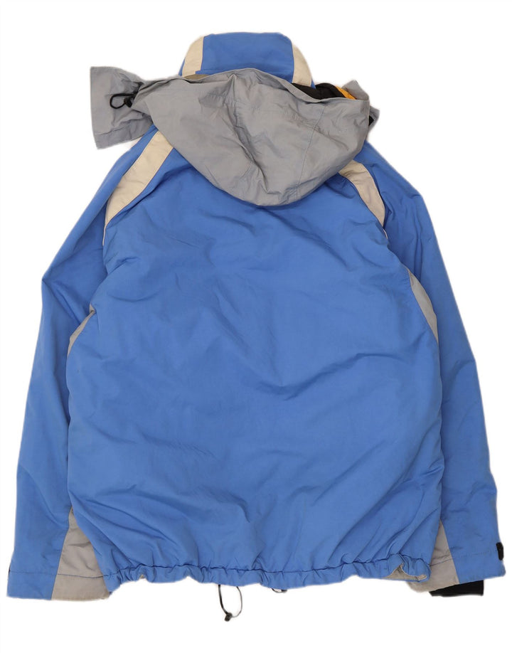 Belfe Chaqueta cortavientos con capucha para hombre UK 38 Medium Blue Colourblock