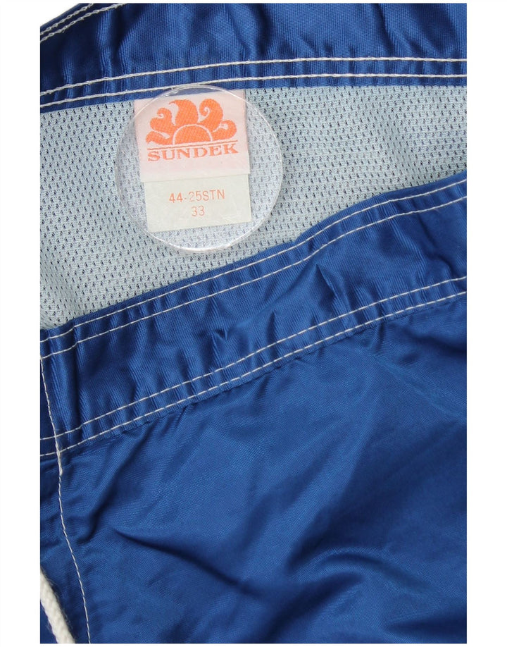 Bañador Sundek Hombre De Nylon A Rayas Azul Medio
