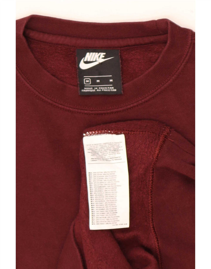 Nike Hombre Sudadera Jumper Medium Borgoña Algodón