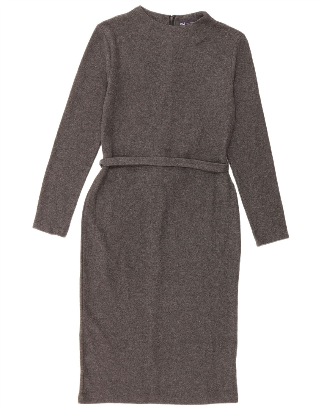 Marks & Spencer Vestido tipo jersey para mujer Reino Unido 10 Pequeño Algodón gris