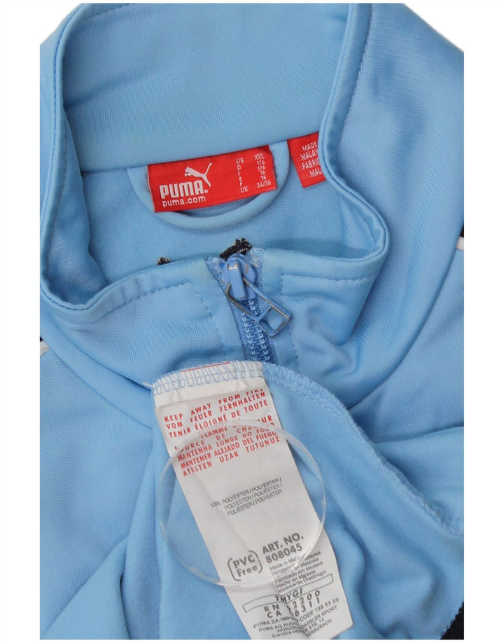 Puma Chaqueta de chándal para niño 15-16 años Azul Colorblock Poliéster