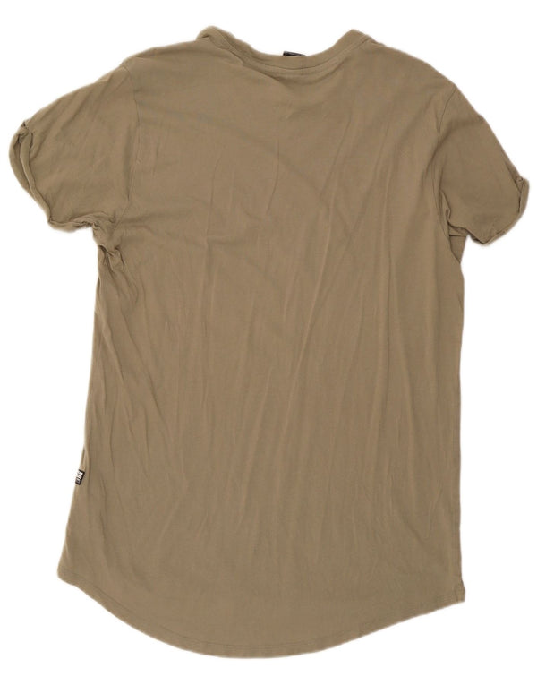 G-Star Hombre Camiseta Top Medium Khaki Algodón