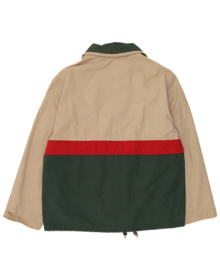 Stormy Sea Chaqueta utilitaria para hombre UK 36 Small Beige Colorblock Poliéster