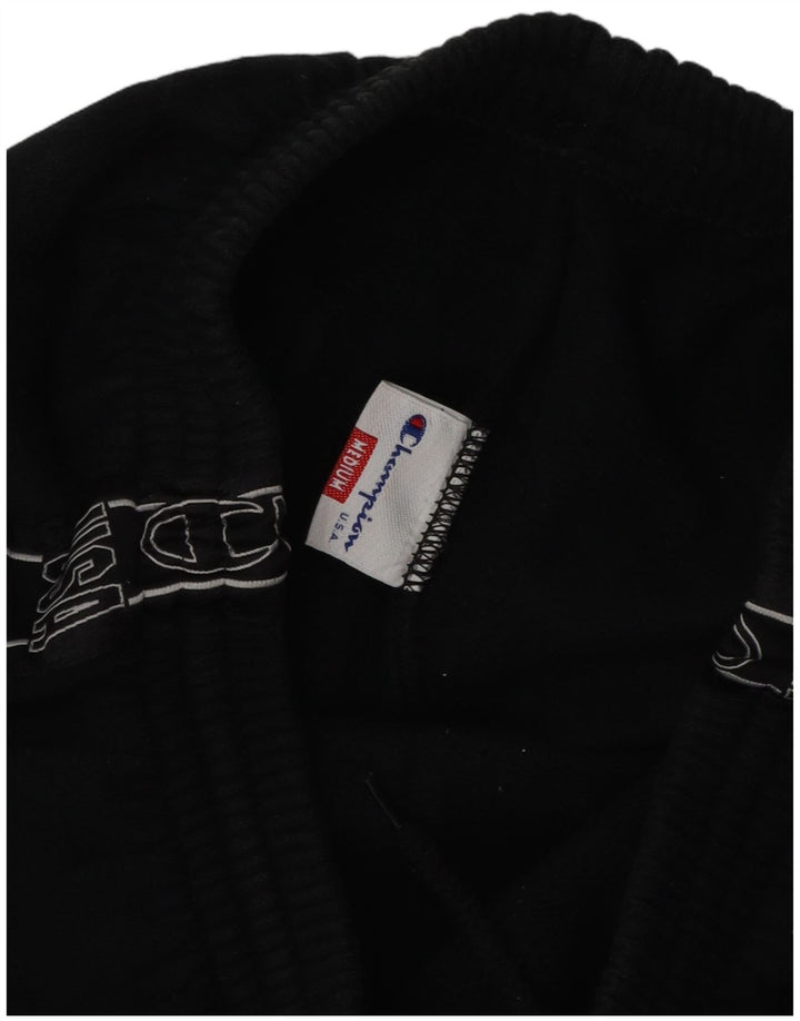 CHAMPION Pantalones de chándal con estampado gráfico para hombre Algodón negro mediano