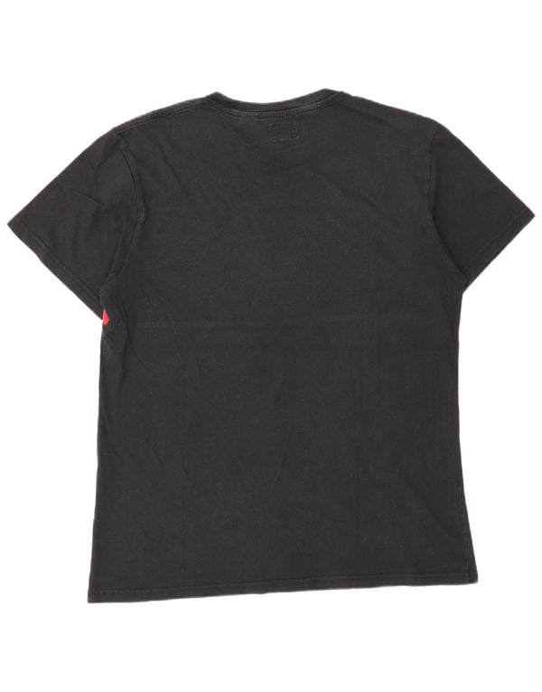 Levi's Camiseta gráfica para hombre, talla grande, color negro