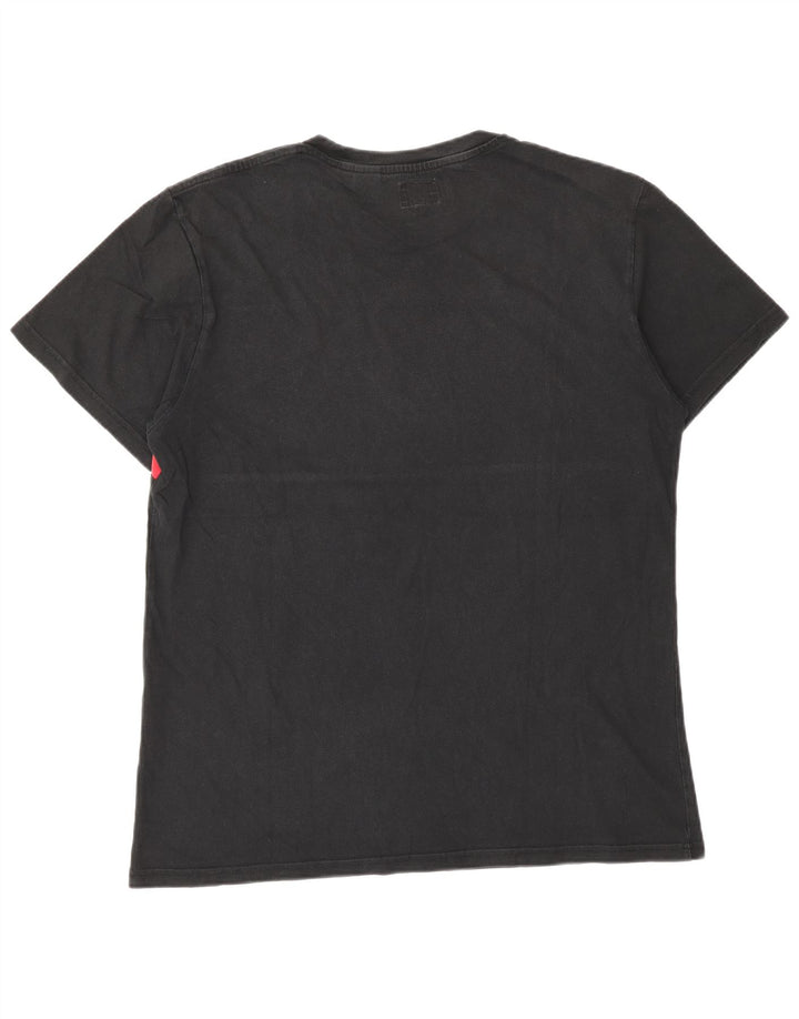 Levi's Camiseta gráfica para hombre, talla grande, color negro