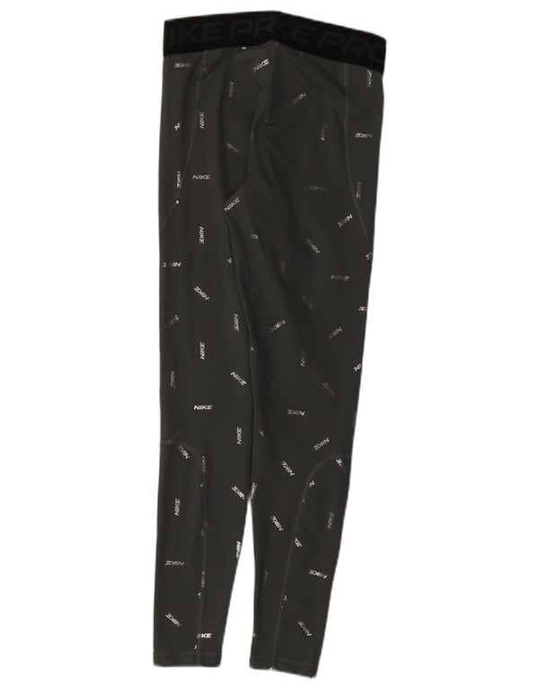 Nike - Leggings gráficos Dri Fit para mujer, talla 40, poliéster gris medio