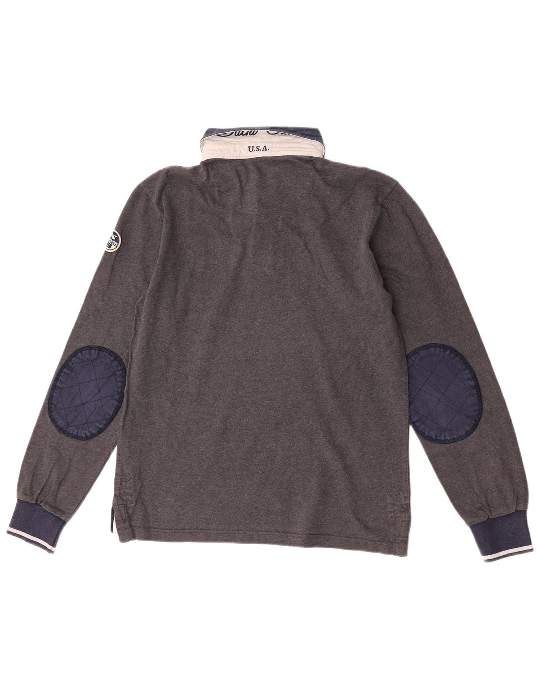 Polo De Rugby Con Gráfico De Hombre North Sails Gris Medio Color Block