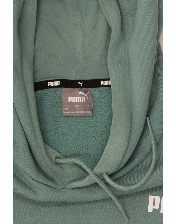 Puma - Sudadera con capucha para hombre, talla 2XL, algodón azul