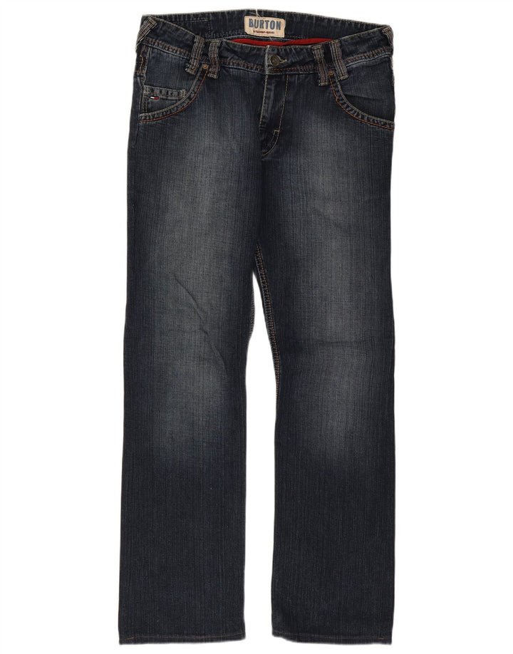 Vaqueros rectos Burton Mujer W32 L30 Algodón azul marino