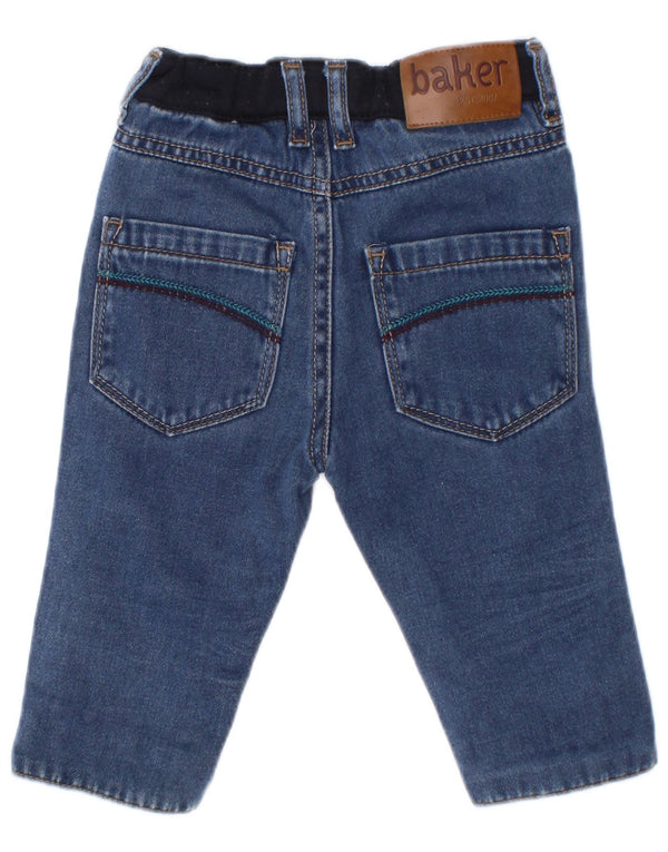 Ted Baker Vaqueros rectos para bebés de 6 a 9 meses W18 L8 Bloque de color azul