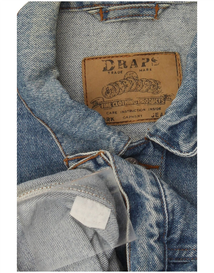 Vintage mujer chaqueta de mezclilla de gran tamaño Reino Unido 14 azul medio
