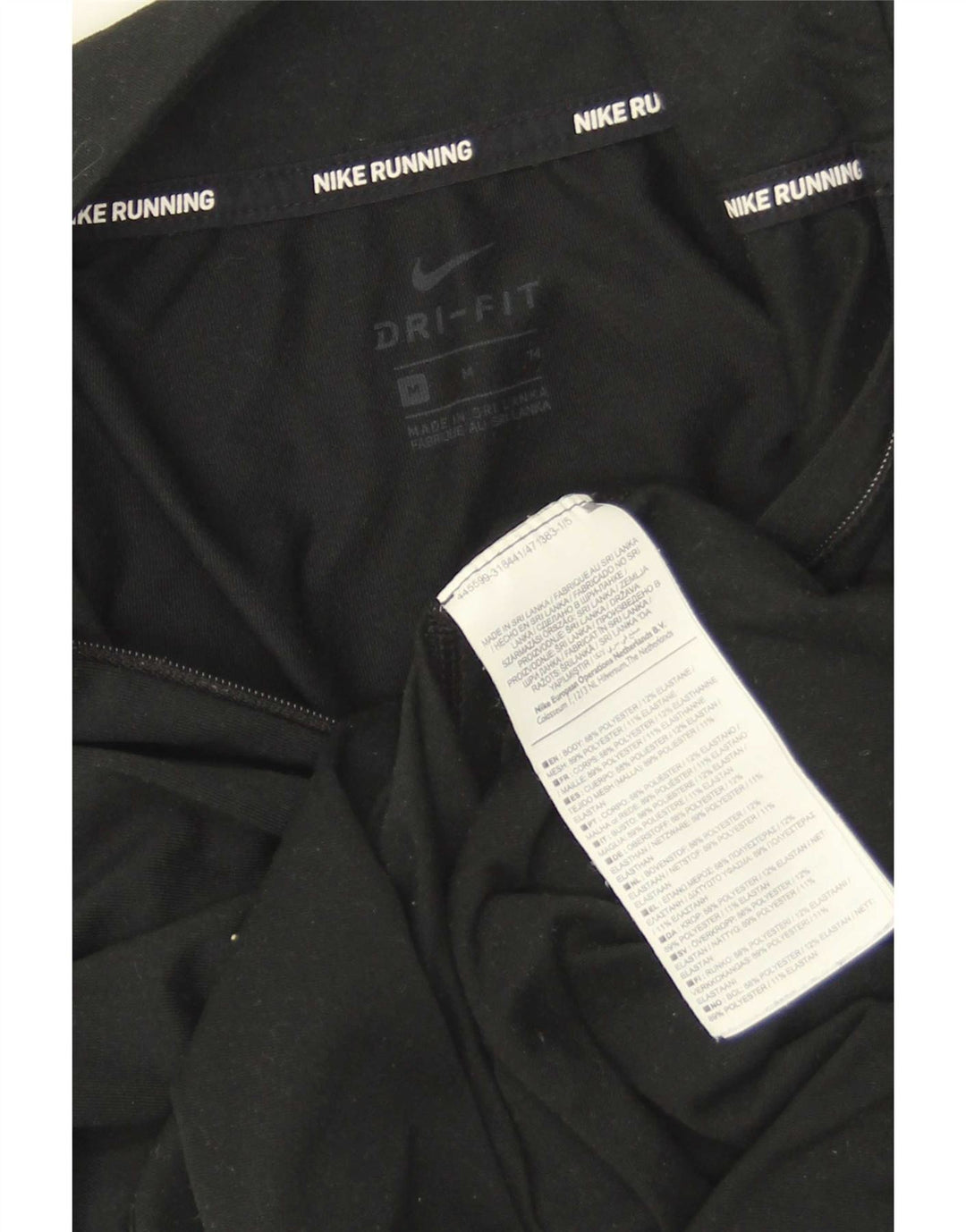 Nike Dri Fit - Chándal con cremallera y cuello para mujer, talla M, color negro