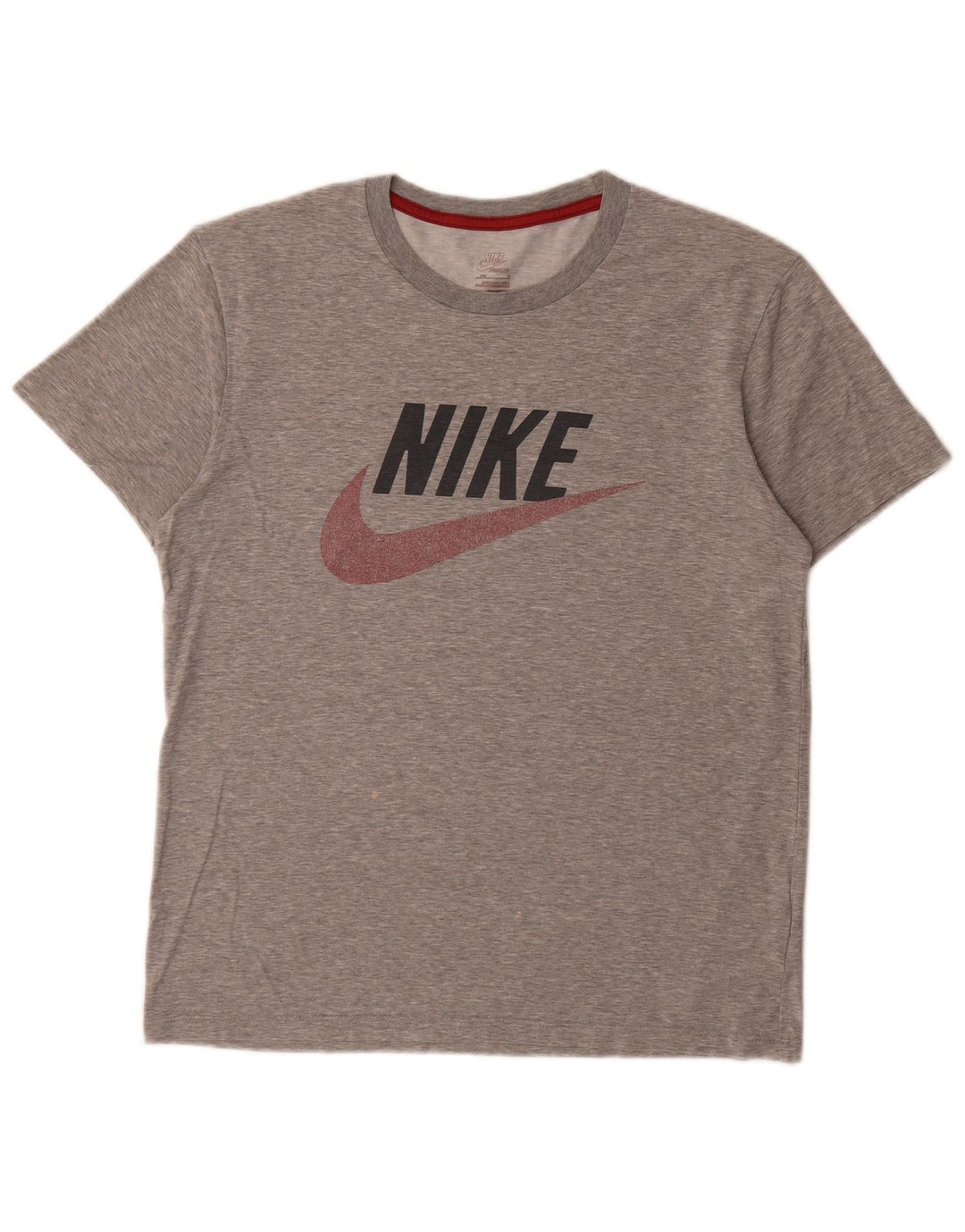 Nike - Camiseta gráfica para hombre, talla pequeña, algodón gris