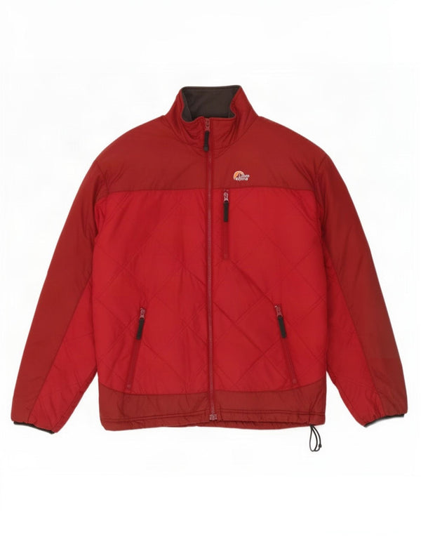 Lowe Alpine Chaqueta acolchada para hombre UK 38 Medium Red Colourblock Nylon