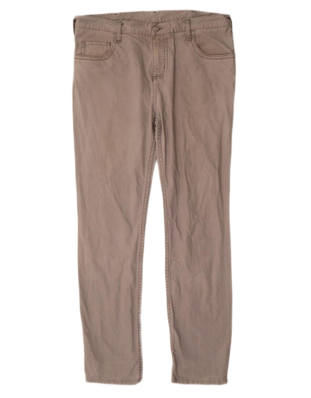 CARHARTT Pantalones informales ajustados para hombre W36 L34 Algodón gris