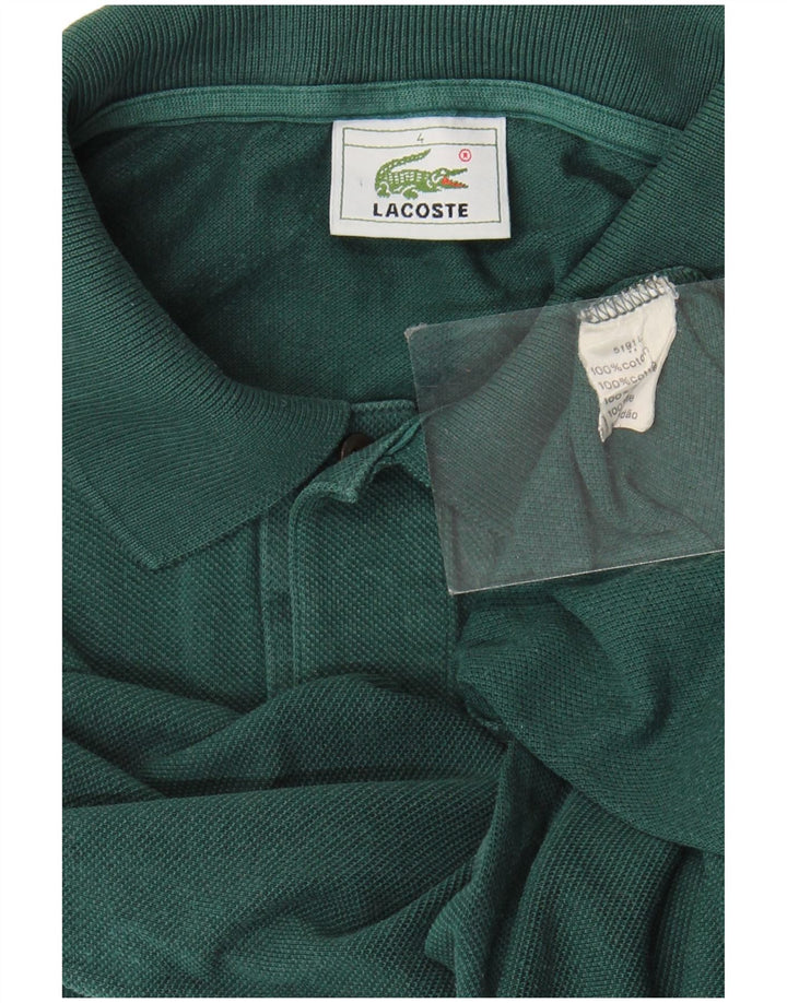 Polo Lacoste para hombre talla 4 algodón verde medio
